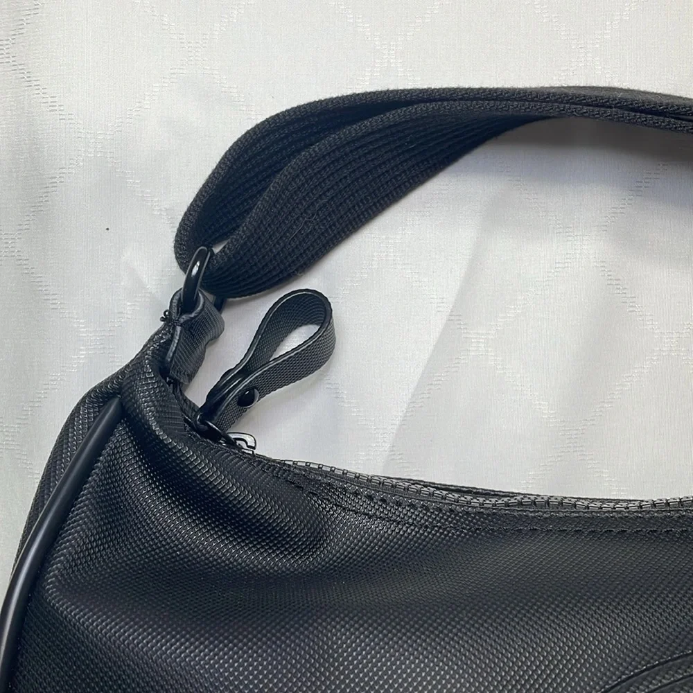 Lacoste Black Nylon Shoulder Bag